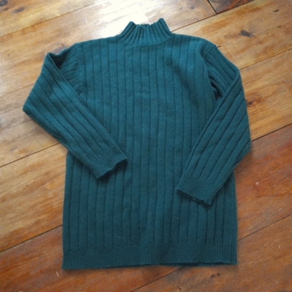 Abercrombie & Fitch Sweater Green Wool/Angora Pullover  Men's M, Softspun - Picture 1 of 5